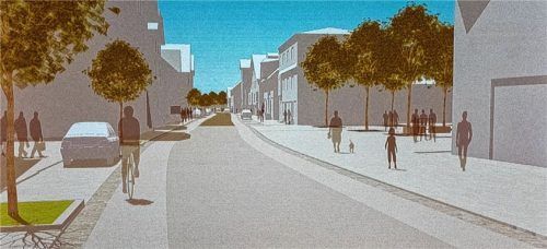 Es gelte jetzt, die Kräfte für ein effizientes Ortsmarketing zu bündeln, so Bürgermeister Alois Loferer. Für die Marktgemeinde hat das Architektenbüro Schirmer die Zielrichtung für die städtebauliche Entwicklung der Ortsmitte in einem Beteiligungsverfahren definiert. Visualisierung Schirmer