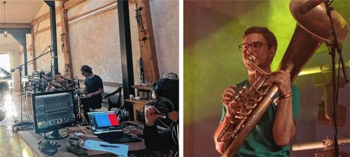 Matthias Hoffmann bläst nicht nur die Tuba bei LaBrassBanda. Er schreibt auch zusammen mit Frontmann Stefan Dettl Lieder, darunter auch die Musik für den München-Tatort, der an diesem Sonntag ausgestrahlt wird. Foto Enzinger/privat