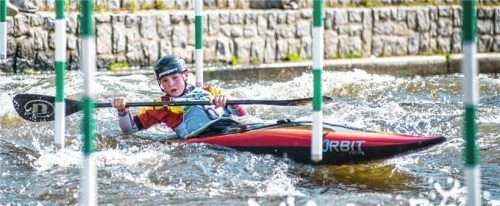 Maxi Scott (U14) vom Kajak-Klub Rosenheim verpasste die Top-Ten knapp. Foto KKR