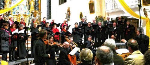 Mit Stolz und Freude singen und spielen „Concenti Musicali“ Musik von Abraham Megerle.Foto janka