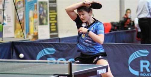Nina Mittelham von Meister TTC Berlin eastside ist derzeit beste Spielerin der Bundesliga. Foto Gerhard Erlich