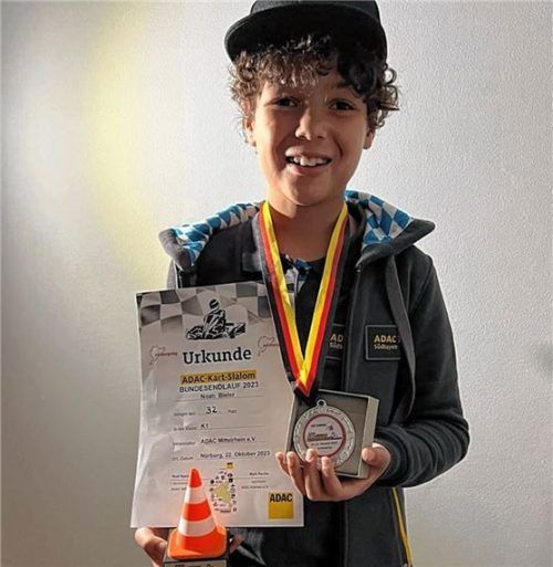 Noah Bieler vom MC Wasserburg trotzte dem Wetter in der Eifel. Foto Bemi Bieler