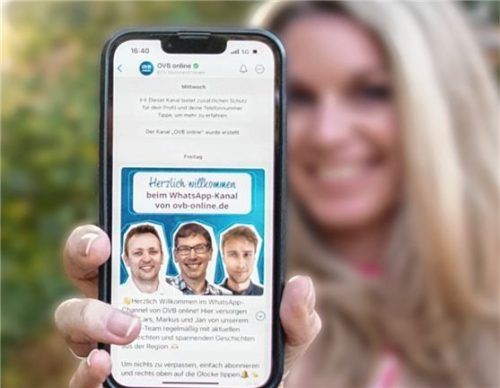 OVB online startet seinen eigenen Whatsapp-Kanal. Foto re