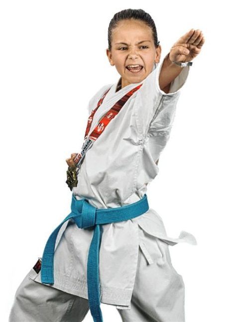 Volle Punktzahl im Finale: Louisa Hapfelmeier krönte sich zur Karate-Weltmeisterin.Foto privat