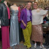 Im Bühnen-Outfit von Moni Gruber