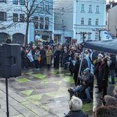 150 Menschen zeigen ihre Solidarität mit Israel