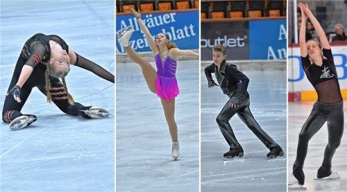 Alexandra Boxler, Melanie Weber, Sarah Marek und Jonathan Hörmann (von links) lieferten alle gute Ergebnisse bei der bayerischen Nachwuchsmeisterschaft in Töging ab. Fotos  Luca Tonegutt und MK-Sportfoto