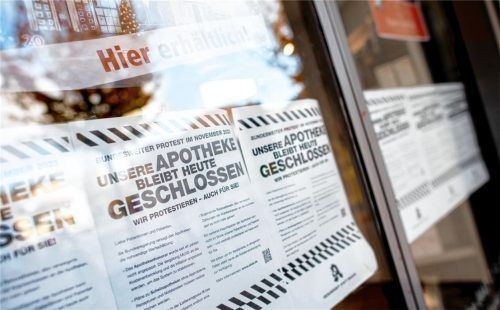Auch in Rosenheim werden die Türen einiger Apotheken am Mittwoch ganz oder teilweise geschlossen bleiben. Foto dpa