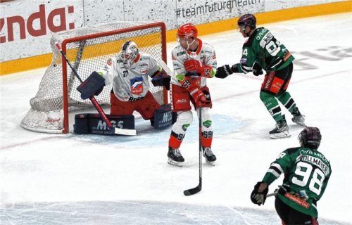 Da keimte noch einmal Hoffnung auf: das Tor von Max Vollmayer zum 4:3. Foto Ruprecht