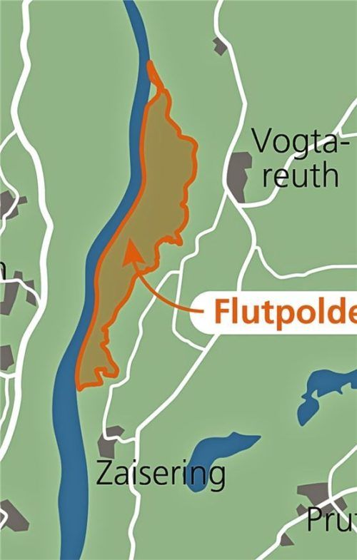 Der Flutpolder soll sich mehrere Kilometer den Inn entlang erstrecken.Verena Klinger/OVB