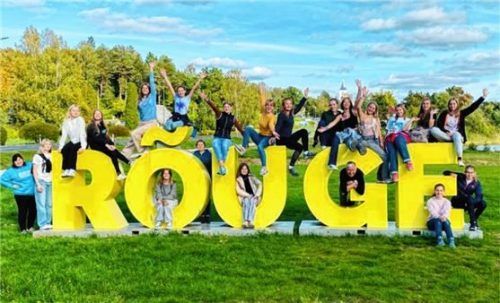 Die Schülerinnen der MRS besuchen das Schullandheim in Rõuge.Foto MRS