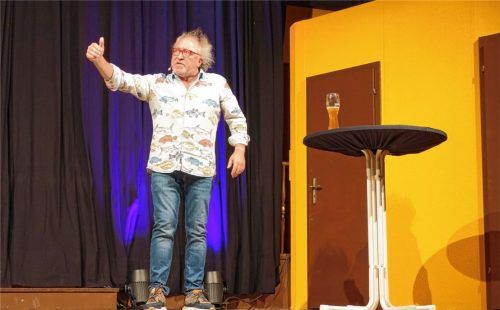 Fast drei Stunden lang gab Urban Priol kabarettistisches Vollgas.Foto füchtner