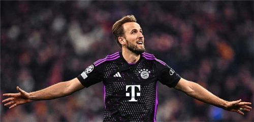 Harry Kane bejubelt einen seiner vielen Treffer für den FC Bayern München. Foto dpa
