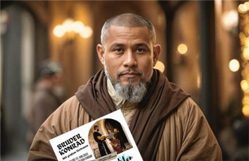 Mit einer Gutschein-Aktion wird für das Stück „Bruder Konrad“ geworben.Foto Theatergesellschaft Bad Endorf