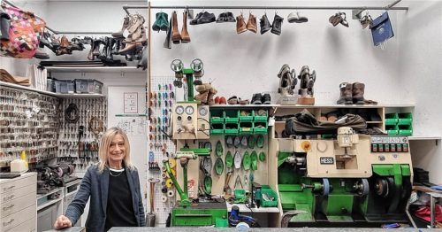 Sieben Wochen lang schmiss Vesna Lang das Geschäft „Schuh- und Schlüsselservice Lang“ alleine. Nun ist endgültig Schluss. Foto Helena Lang