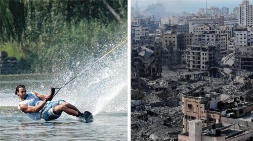 Sportler Aviv Levy aus Israel ist nur einer von einigen Bekannten des Wasserskivereins aus Kiefersfelden, der die Anschläge in Israel direkt miterlebt. Foto WSCKR/dpa(Adel Hana)