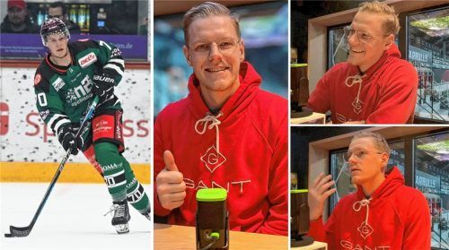 Stephan Tramm, Neuzugang bei den Starbulls Rosenheim, ist Gast in der achten Folge des OVB-Podcasts „Hart gecheckt“. Foto Hans-Jürgen Ziegler