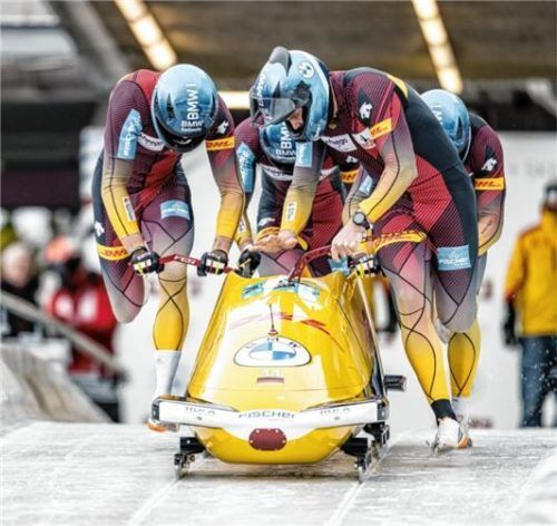 Weltmeisterschaften in Deutschland als Ziel: Bobpilot Christoph Hafer aus Bad Feilnbach.Foto dpa/Stefan Adelsperger