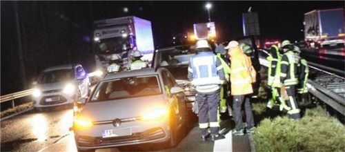 Zu einem Rückstau von fünf Kilometern kam es am Freitagabend nach einem Auffahrunfall mit drei beteiligten Fahrzeugen. Foto Reisner