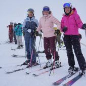 Skistart auf der Zugspitze