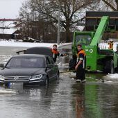 Tauwetter und Regen sorgen für Hochwasser