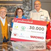 Weko spendet 30000 Euro an soziale Organisationen