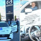 Dieser schneeweiße Mazda ist für zehn Euro zu haben