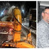 Mit Schneeschleuder gegen weiße Pracht