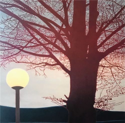 Anna Kiiskinen, „Kochel am See, Öl auf Leinwand“. Foto Bößwetter
