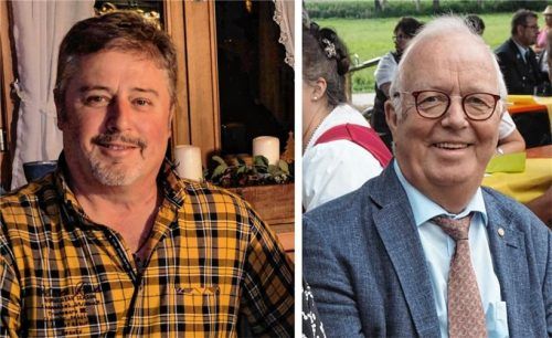 Der Vorsitzende des Rosenheimer Dekanatsrates Paul Deutschenbaur (links) und Anton Heindl, Verbundkirchenpfleger der Stadtteilkirchen Rosenheim-Inn, hoffen auf einen „wohnortnahen Bezug“. Foto Knarr/Aerzbäck