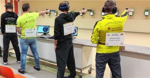 Die Hubertusschützen waren im Stechen überlegen. Foto kg