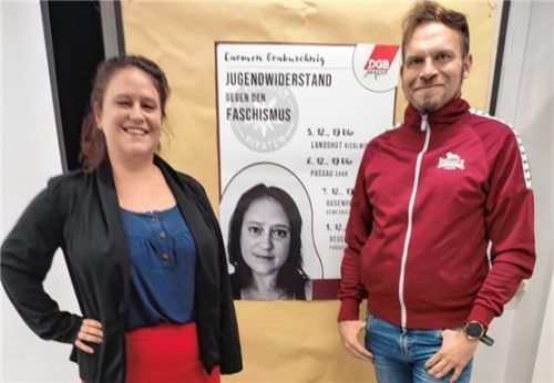 Die Referentin Dr. Carmen Grabuschnig und Martin Birkner, der Organisator dieser Vortragsreihe.Foto auer