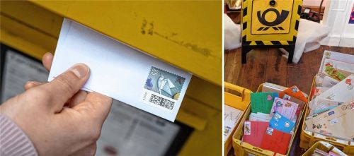 In Rosenheim gibt es kurz vor Weihnachten ein Problem bei der Zustellung von Briefen – das wohl größer ist als gedacht. Foto Montage: dpa/picture alliance/Marijan Murat/Henning Kaiser