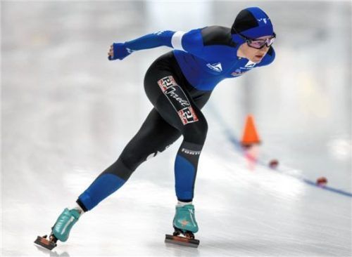 Maira Jasch vom DEC Inzell gewann unter anderem in ihrer Altersklasse über 3000 Meter.Foto Ernst Wukits