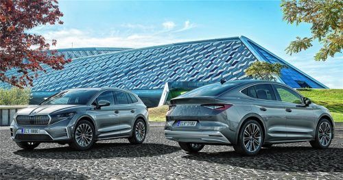 Mehr als jeder achte Škoda ist ein Enyaq, im Bild der Škoda Enyaq 85. Foto Autoren-Union Mobilität/Škoda