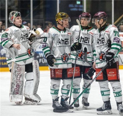Patrik Mühlberger (links) bot in Ravensburg eine Klasseleistung. Foto Eibner-Pressefoto/Sebastian Just