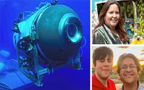 Tragödie in der Tiefsee: Die Rosenheimerin Christine Dawood trauert um Sohn Suleman und Ehemann Shahzada, die auf dem Weg zur „Titanic“ in der „Titan“ starben. Foto dpa/Dawood Foundation/HANDOUT_AFP/