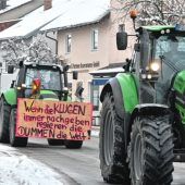 Protestwelle der Landwirte und Bauern flacht nicht ab
