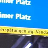 Antisemitische Parole auf U-Bahn geschmiert