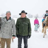 Ein ganzer Ort im Schlittenrennen-Fieber
