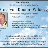 Eine Todesanzeige und ihre Geschichte