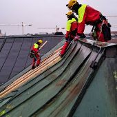 Dachschaden am Justizzentrum