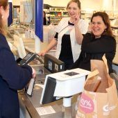 Bürgermeisterin an der Kasse Lichtmess mit Marx