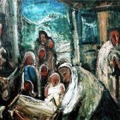 Sales-Bild im Atelierfenster