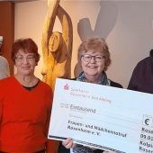 1000-Euro-Spende für Frauen- und Mädchennotruf