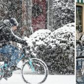 Winterdienst hält die Fahrradwege frei
