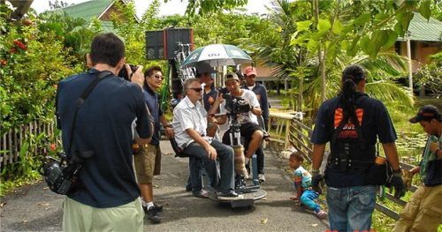 Detlev Neufert bei den Dreharbeiten in Thailand.Foto bovers