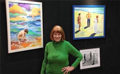 Die Ausstellung in der Galerie Fuchsgrube zeigt ein Vater-Tochter-Künstlergespann: Judith Steinbacher ließ sich von den Aktfotografien ihres Vaters Herbert Rittlinger (1909 bis 1978) inspirieren.Foto benekam