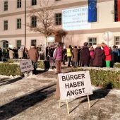 Blasmusik und linke Parolen