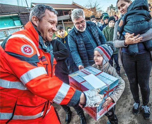 Die Hilfspakete sind mittlerweile in ihren Zielländern angekommen und wurden verteilt.Foto Johanniter-Unfall-Hilfe